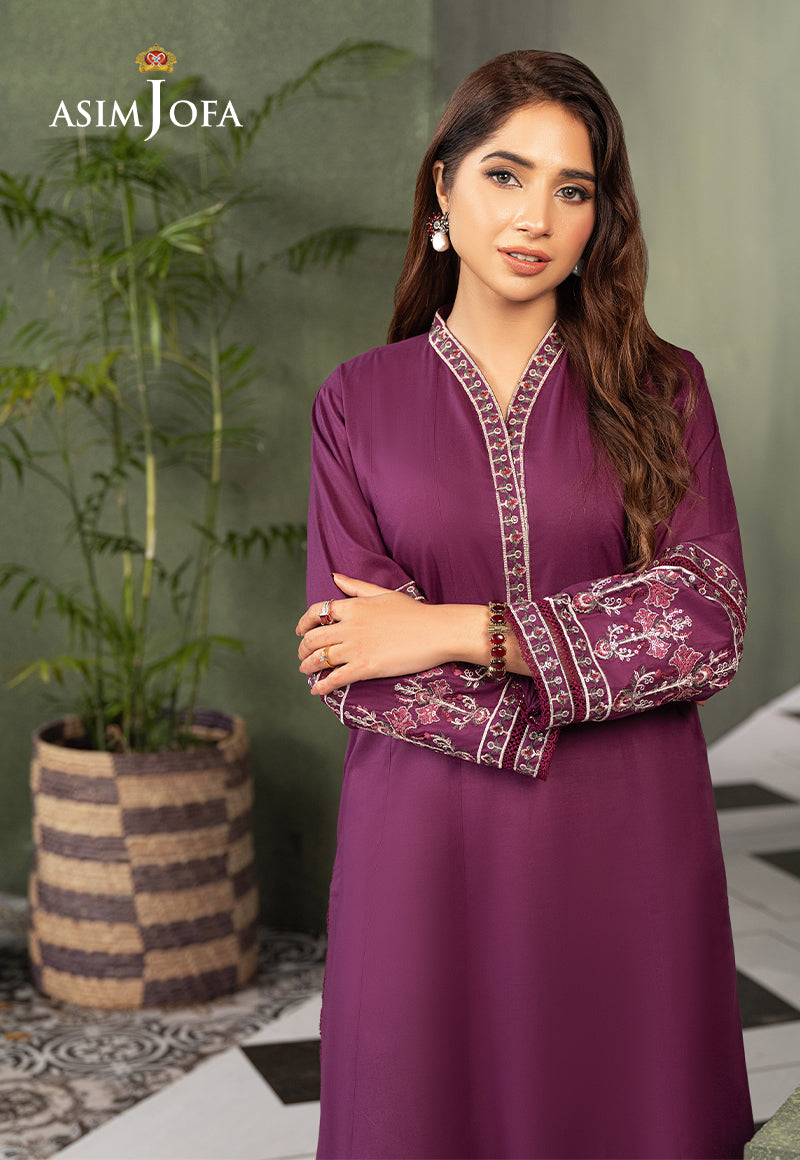 AJOD-12 EMBROIDERED SWISS LAWN 1 PC