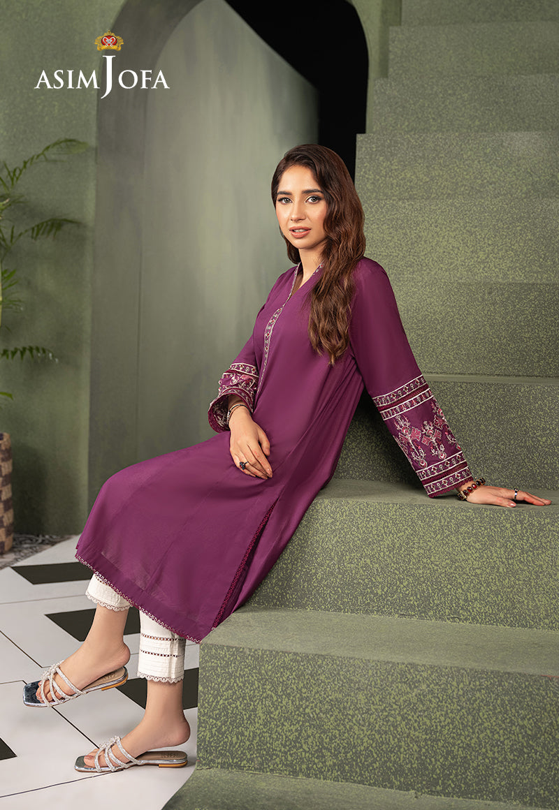 AJOD-12 EMBROIDERED SWISS LAWN 1 PC