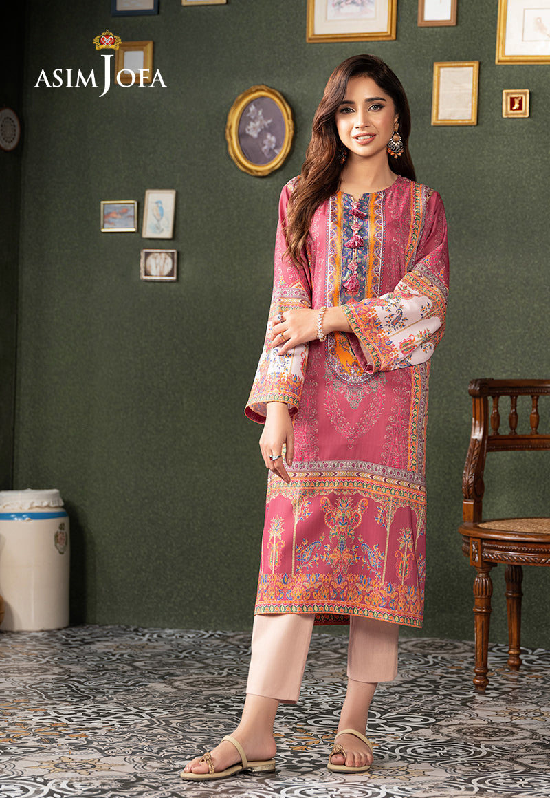 AJOD-06 PRINTED LAWN SILK 1 PC