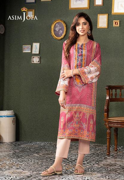AJOD-06 PRINTED LAWN SILK 1 PC