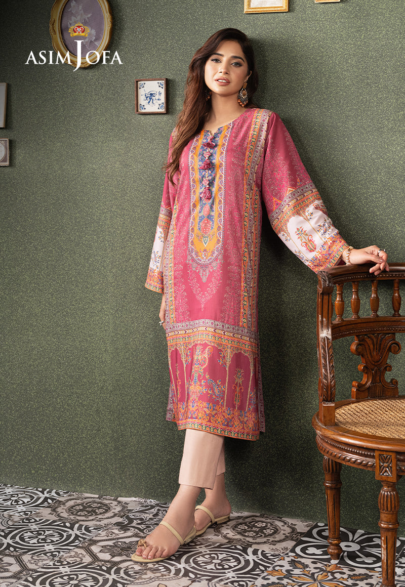 AJOD-06 PRINTED LAWN SILK 1 PC