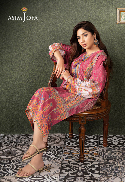 AJOD-06 PRINTED LAWN SILK 1 PC