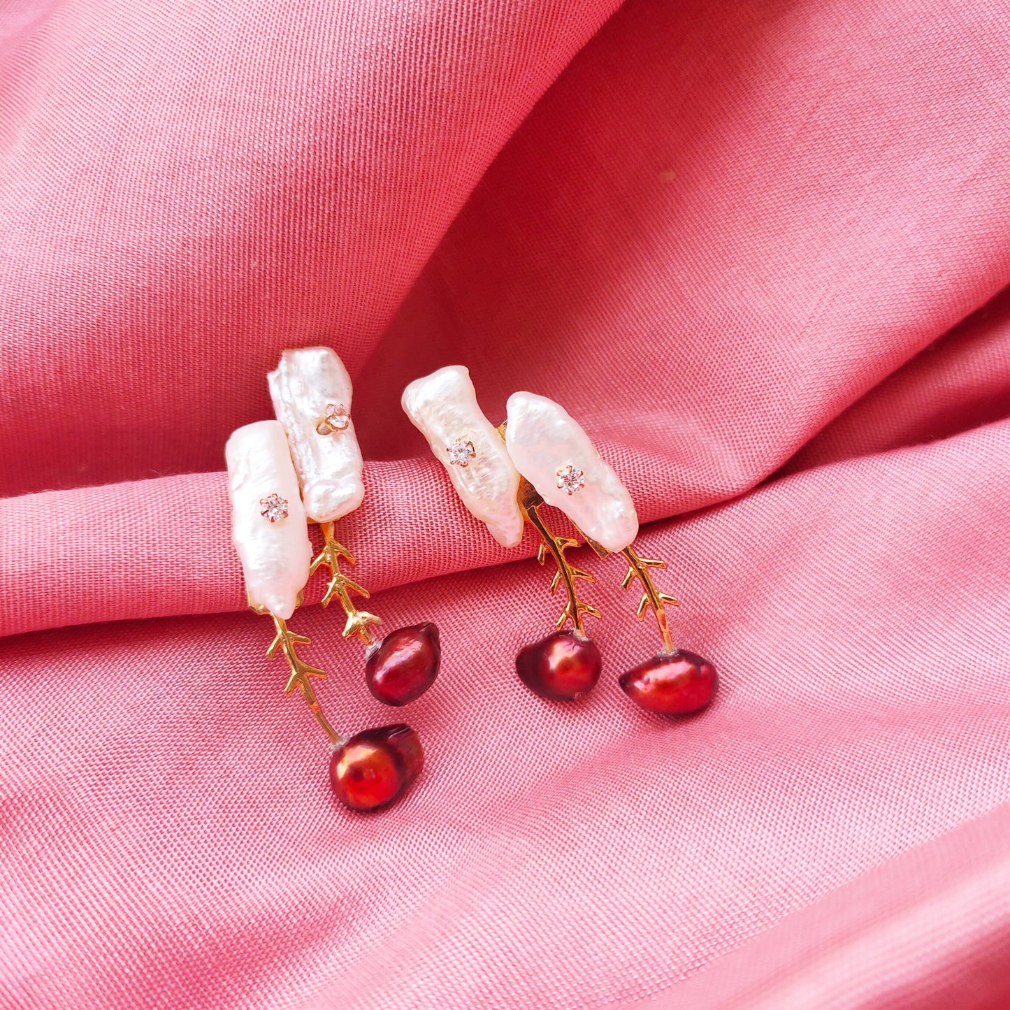 Dangly Cherries Earrings
