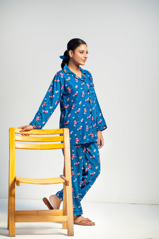 Blue Bloom Sleepwear