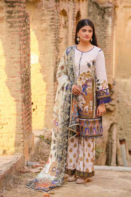 LWSU-25P308 3-Pcs Printed Lawn - lamorado