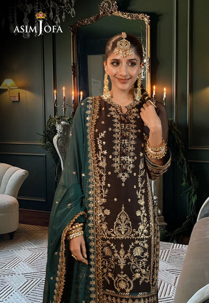 AJCD-29 EMBROIDERED CHIFFON 3 PCS