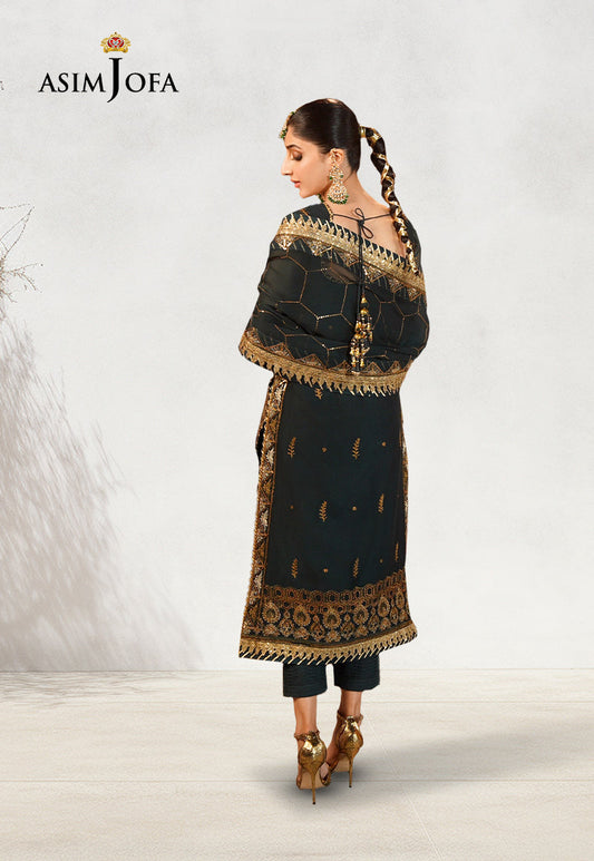 AJCD-18 EMBROIDERED CHIFFON 3 PCS