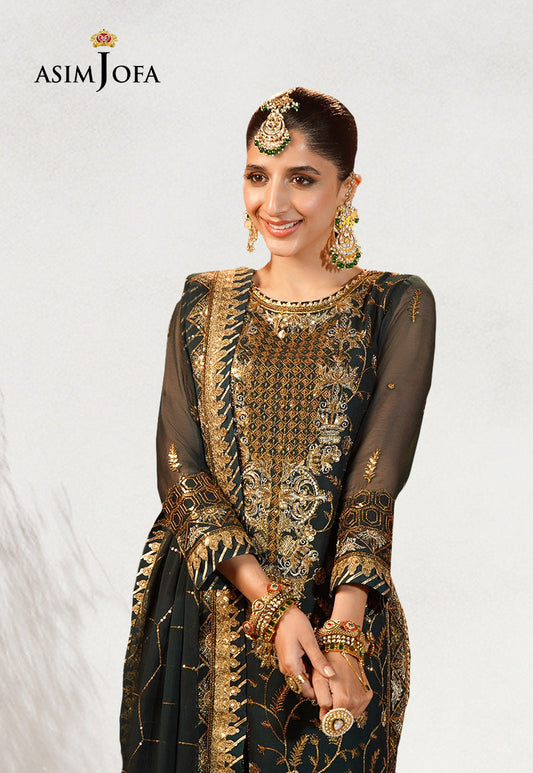 AJCDP-18 EMBROIDERED STITCHED 3 PCS