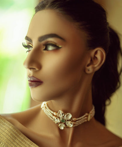 Green Eye Choker Necklace