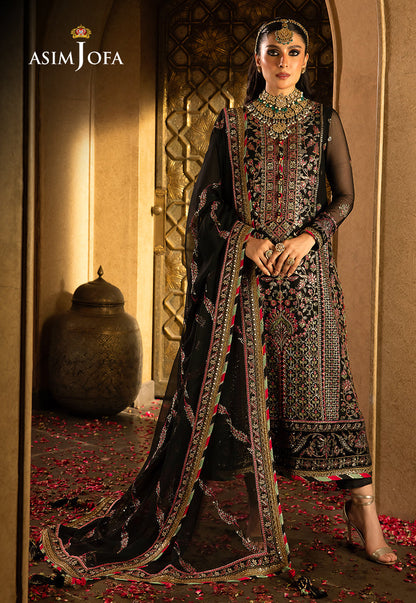 AJVFP-01 EMBROIDERED CHIFFON STITCHED 3 PCS