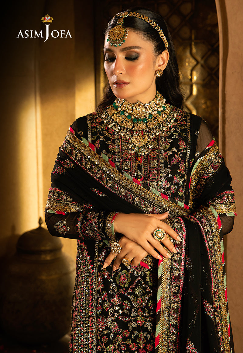 AJVFP-01 EMBROIDERED CHIFFON STITCHED 3 PCS