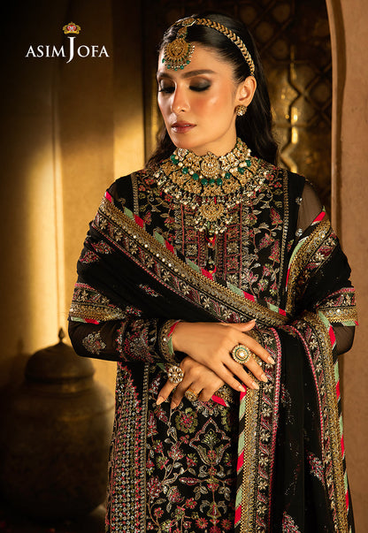AJVFP-01 EMBROIDERED CHIFFON STITCHED 3 PCS