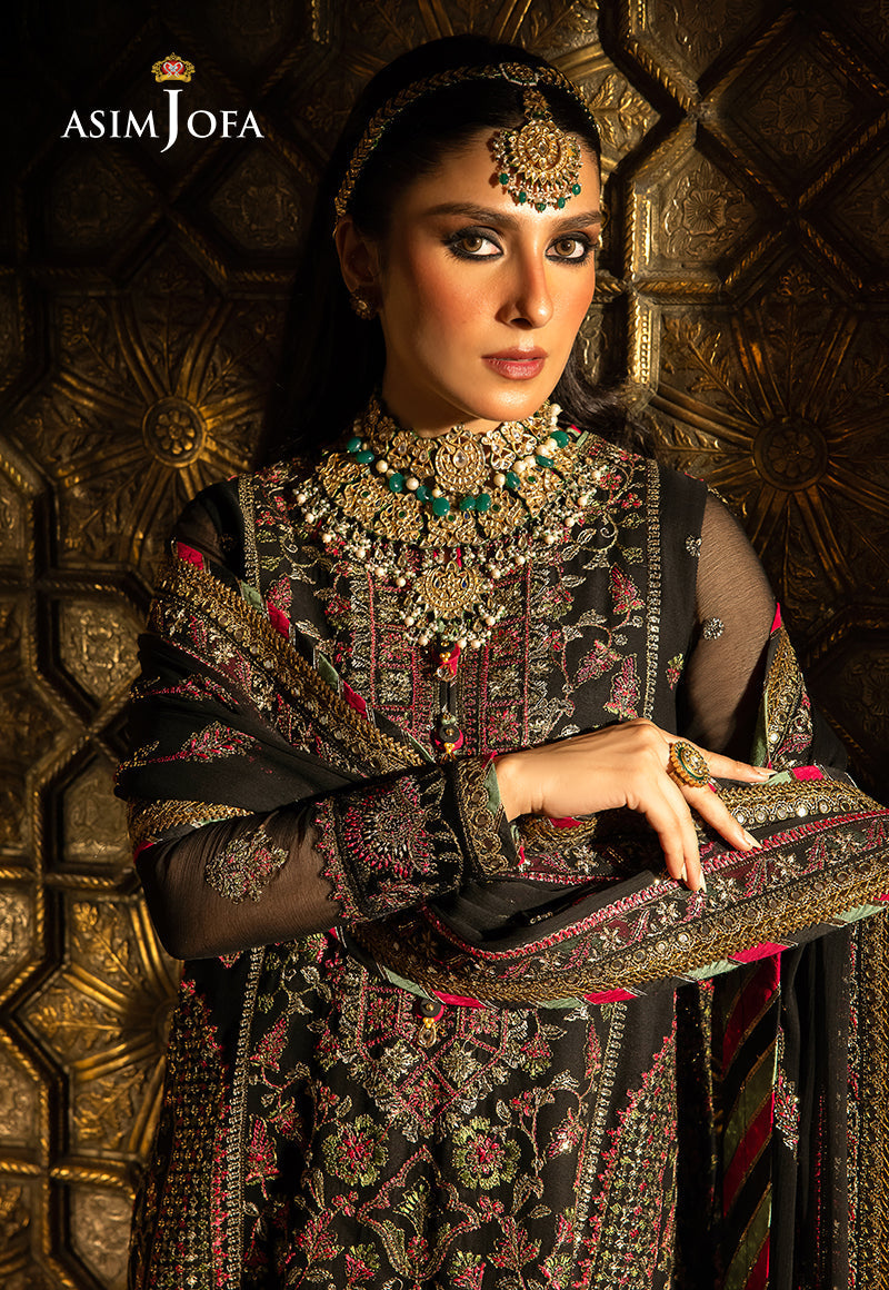 AJVFP-01 EMBROIDERED CHIFFON STITCHED 3 PCS