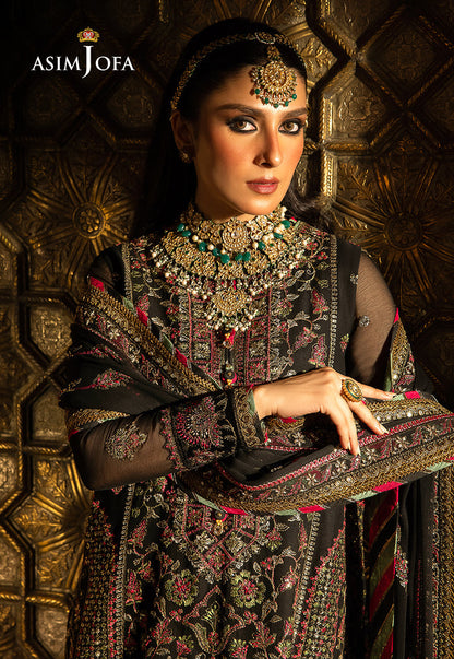 AJVFP-01 EMBROIDERED CHIFFON STITCHED 3 PCS