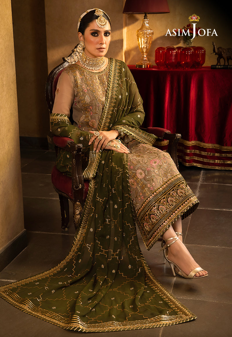 AJVF-05 EMBROIDERED CHIFFON 3 PCS
