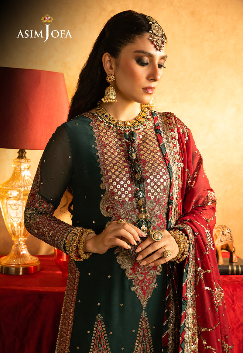 AJVFP-10 EMBROIDERED CHIFFON STITCHED 3 PCS