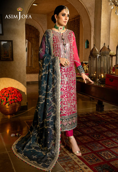 AJVF-06 EMBROIDERED CHIFFON 3 PCS
