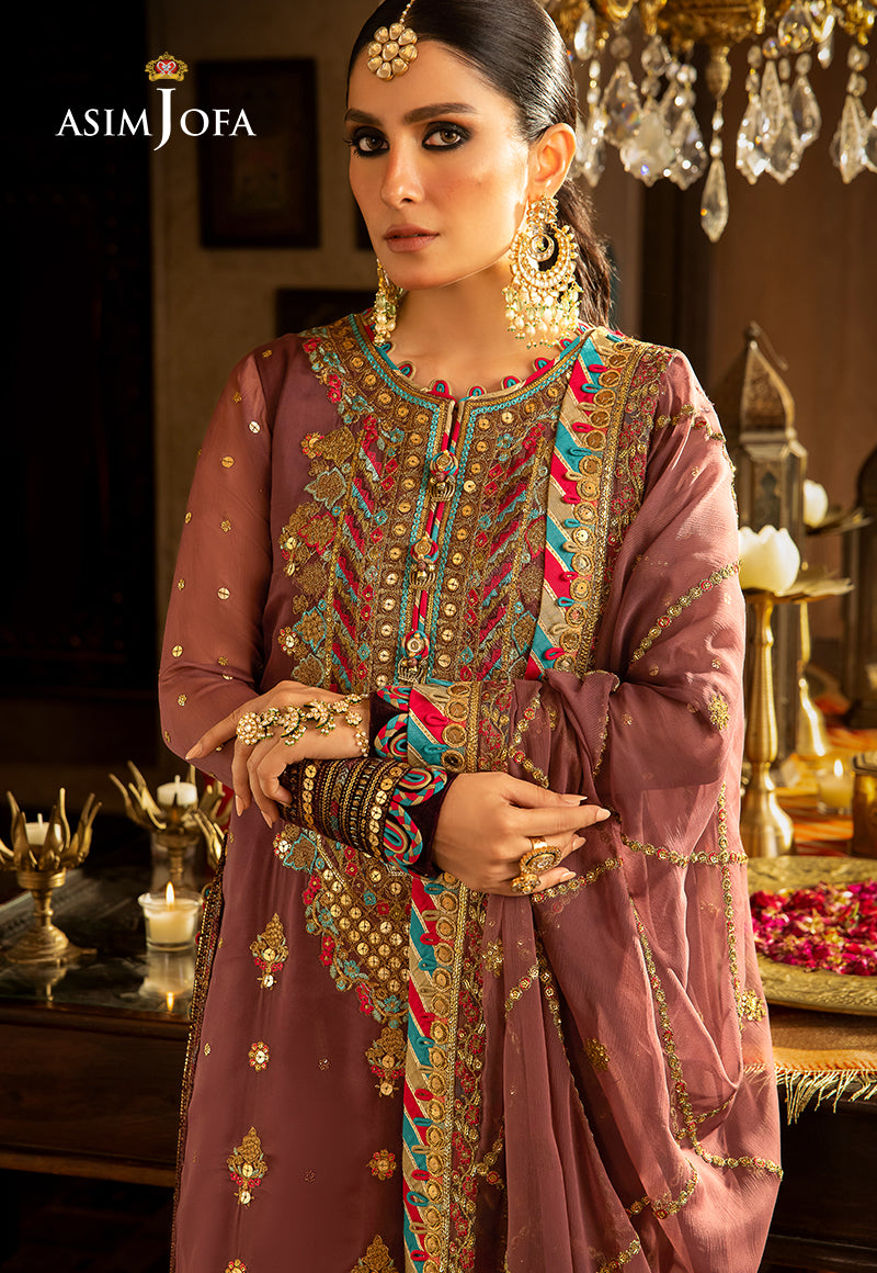 AJVF-02 EMBROIDERED CHIFFON 3 PCS