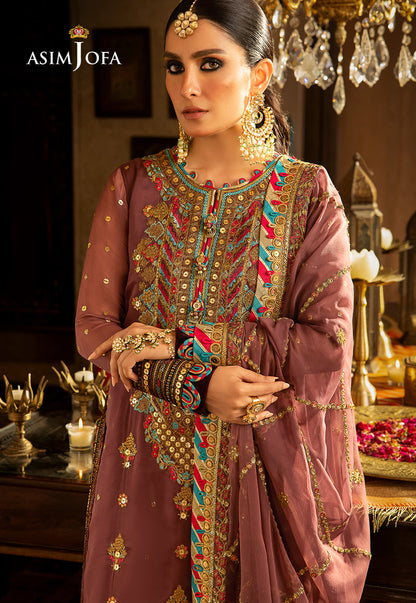 AJVF-02 EMBROIDERED CHIFFON 3 PCS