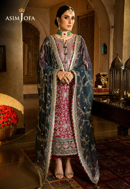 AJVF-06 EMBROIDERED CHIFFON 3 PCS