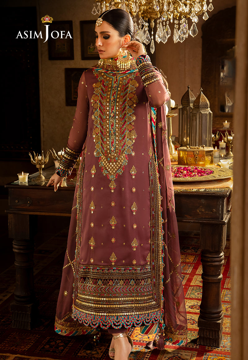 AJVF-02 EMBROIDERED CHIFFON 3 PCS