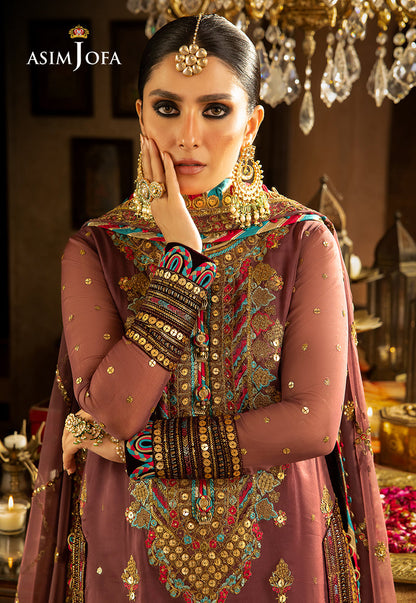 AJVF-02 EMBROIDERED CHIFFON 3 PCS