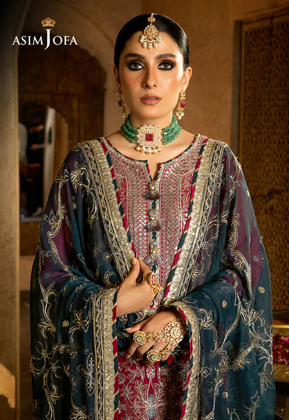 AJVF-06 EMBROIDERED CHIFFON 3 PCS