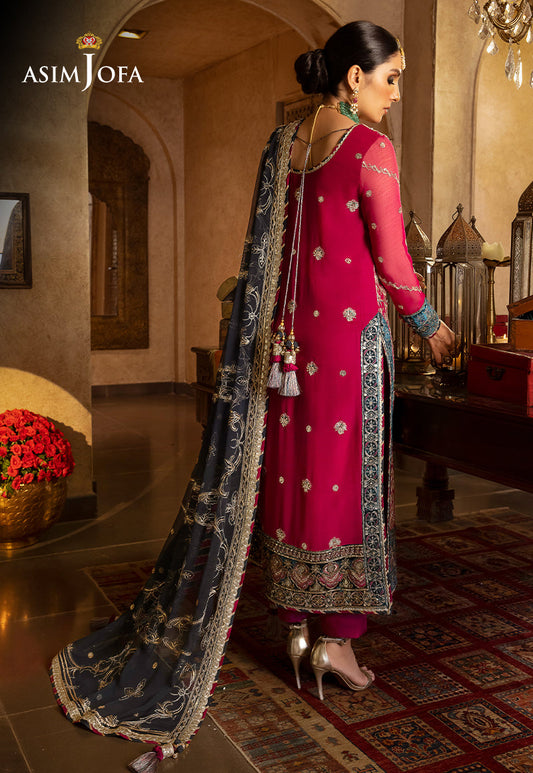 AJVF-06 EMBROIDERED CHIFFON 3 PCS