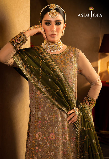 AJVF-05 EMBROIDERED CHIFFON 3 PCS