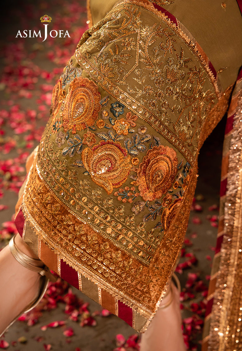 AJVF-08 EMBROIDERED CHIFFON 3 PCS