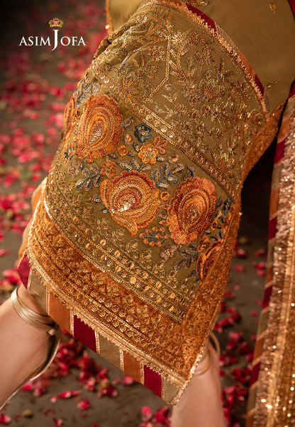 AJVF-08 EMBROIDERED CHIFFON 3 PCS