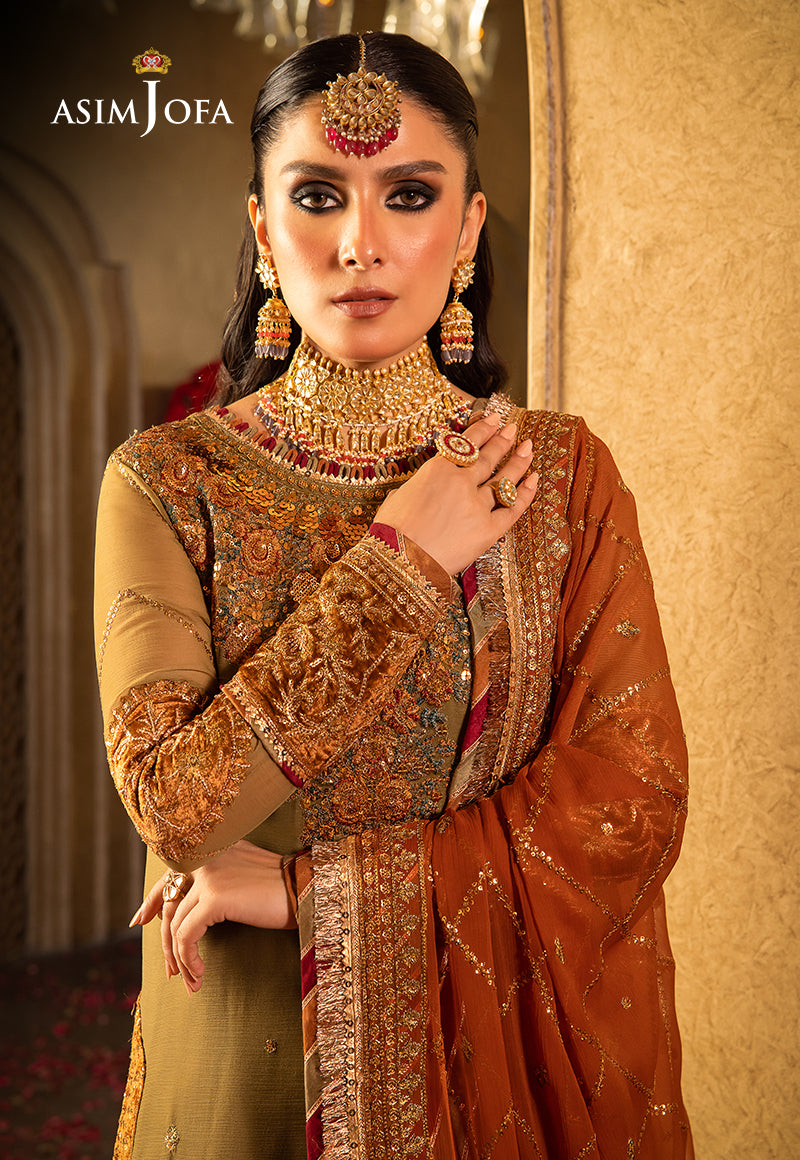 AJVF-08 EMBROIDERED CHIFFON 3 PCS
