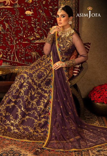 AJVFP-03 EMBROIDERED NET STITCHED 3 PCS