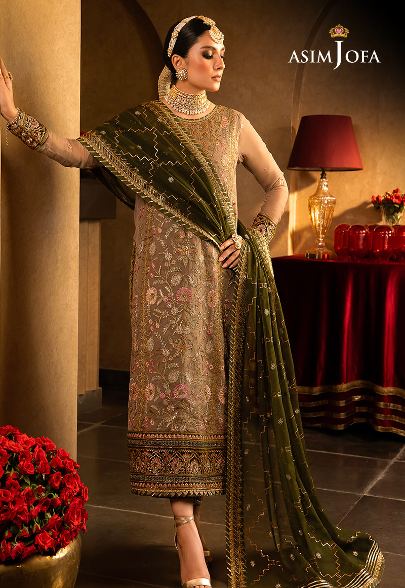 AJVF-05 EMBROIDERED CHIFFON 3 PCS