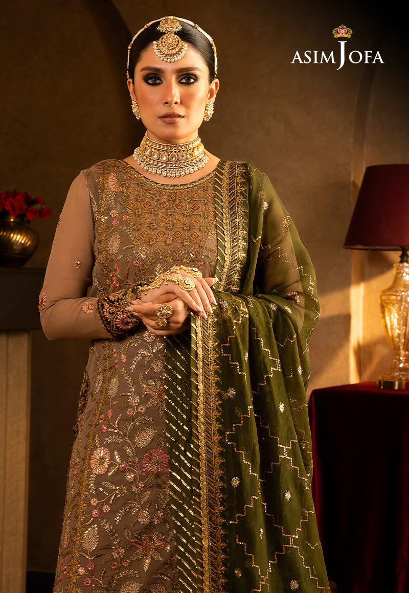 AJVF-05 EMBROIDERED CHIFFON 3 PCS