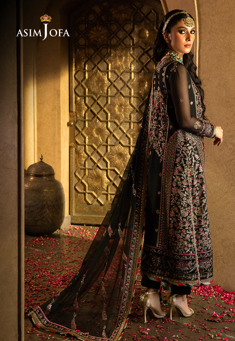 AJVFP-01 EMBROIDERED CHIFFON STITCHED 3 PCS