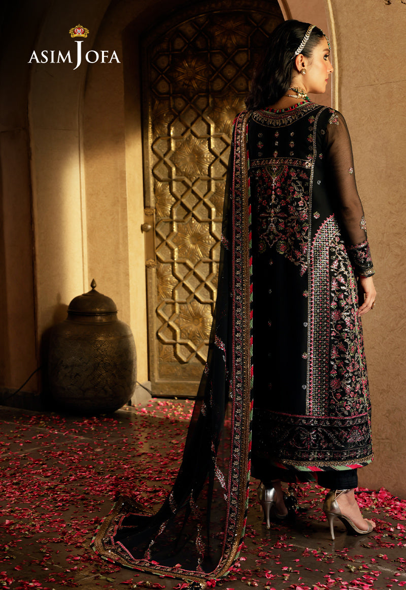 AJVFP-01 EMBROIDERED CHIFFON STITCHED 3 PCS