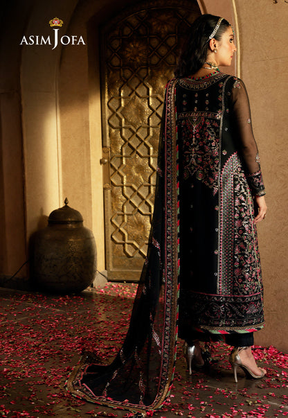 AJVFP-01 EMBROIDERED CHIFFON STITCHED 3 PCS