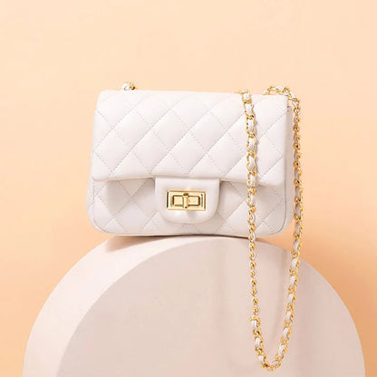 Fineur - Quilted DockLock Crossbody Bag ~ White