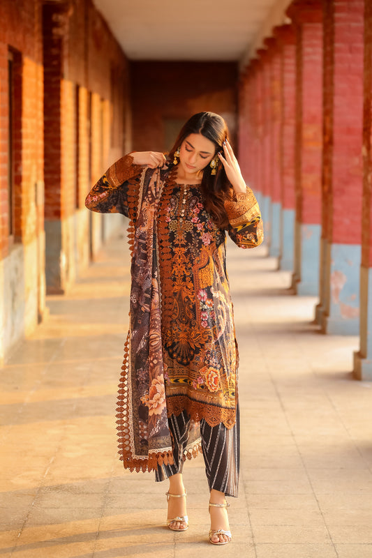 LWSU-25P310 3-Pcs Printed Lawn - lamorado