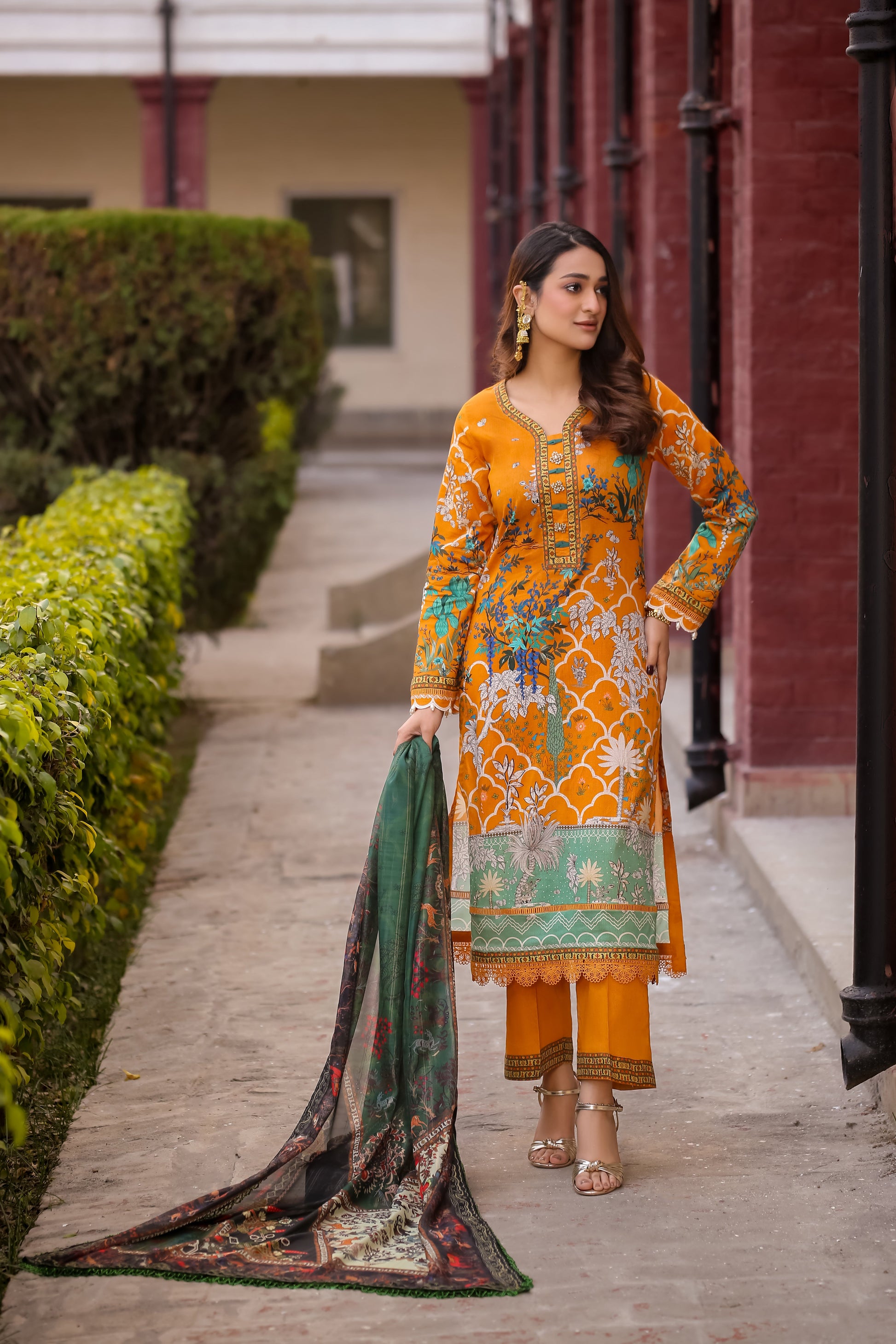 LWSU-25P301 3-Pcs Printed Lawn - lamorado