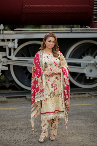 LWSU-25P312 3-Pcs Printed Lawn - lamorado