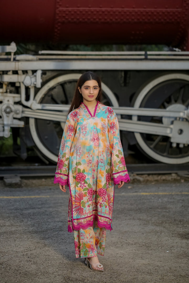 2 PC Unstitched Lawn 25 Latest Pakistan