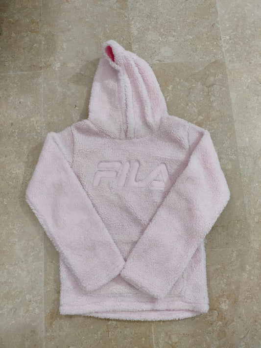 Pink woolen hood for girls