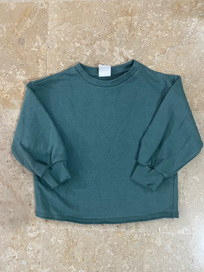 Green Fleece Sweatshirt for Kids