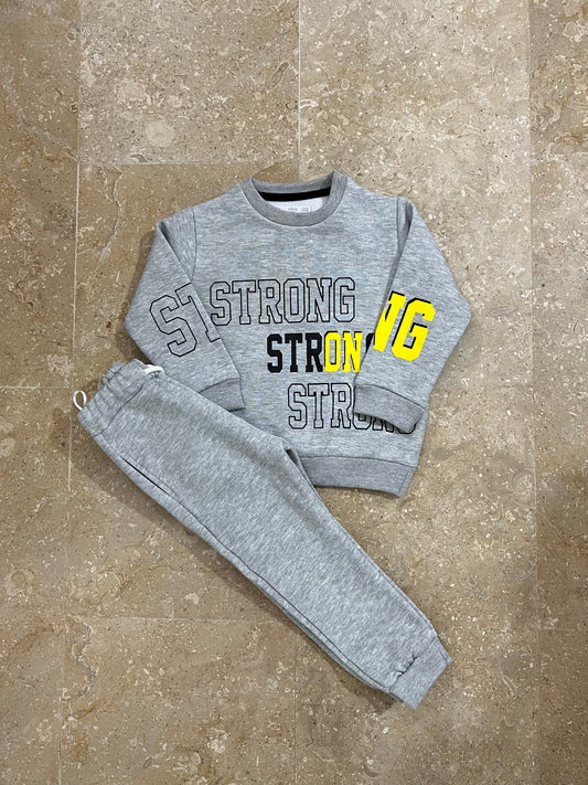 Grey 2 PC Set for Boys