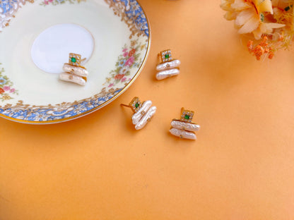 TicTac Square Earrings