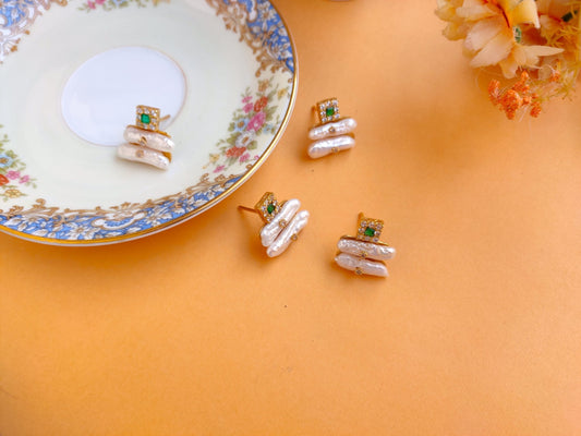 TicTac Square Earrings