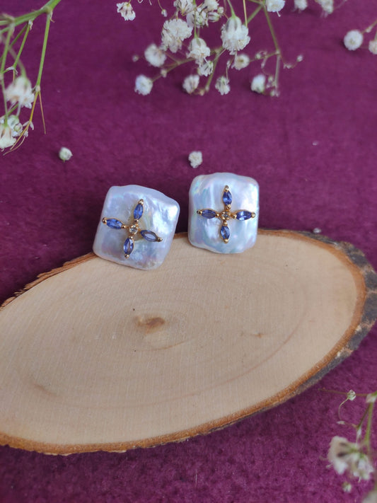 SapphSquare Earrings