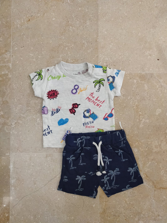 Boys 2 pc summer set ( 0-3 months )